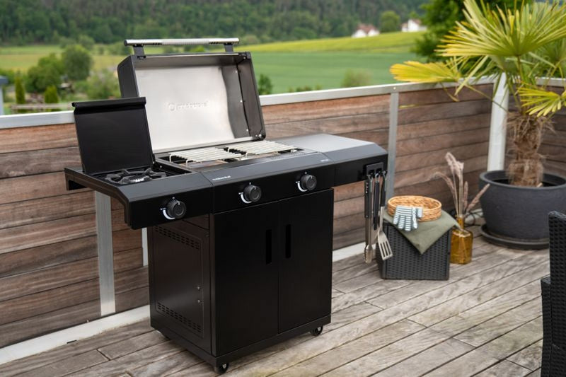 outdoorchef outdoorchef barbecue a gas heat c 265 30 mbar su carrello con ruote bbq compatto e potente per esterni