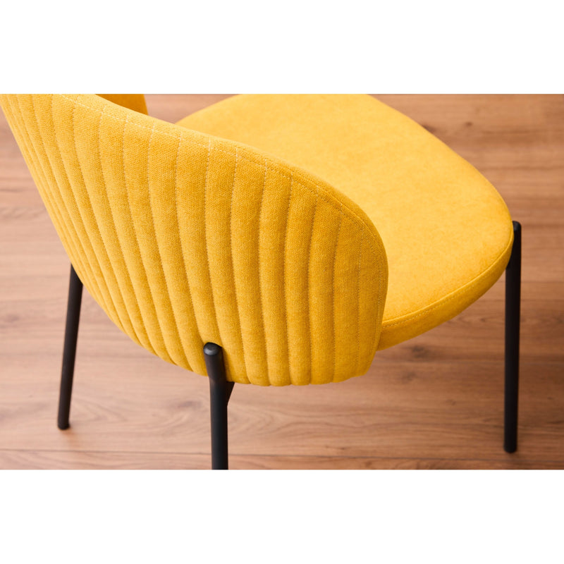di mo di mo sedia shelly in tessuto senape 320 g 55x45x80 cm sedia design moderna imbottita ean 8010402495184