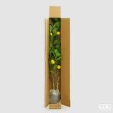 edg enzo de gasperi edg enzo de gasperi limone vogue x6 con vaso pianta artificiale h 126 cm verde giallo ean 8059824607430