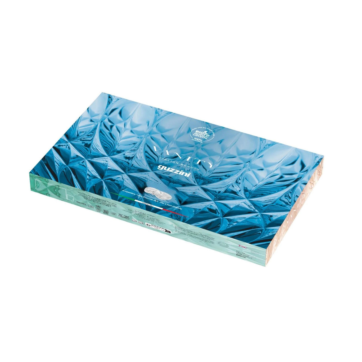 guzzini guzzini antipastiera vanity 295 x 185 cm cristallo acrilico blu ean 8008392431053