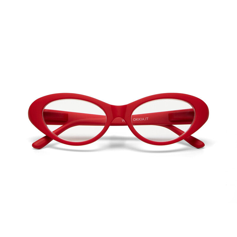 okkia okkia occhiale da lettura mod lina cat eye red diottrie 3 00 ean 8058093547904