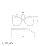okkia okkia occhiale da lettura mod verona premontato butterfly soft touch spring anti luce blu rosa nero diottrie 2 50 ean 8056211373985