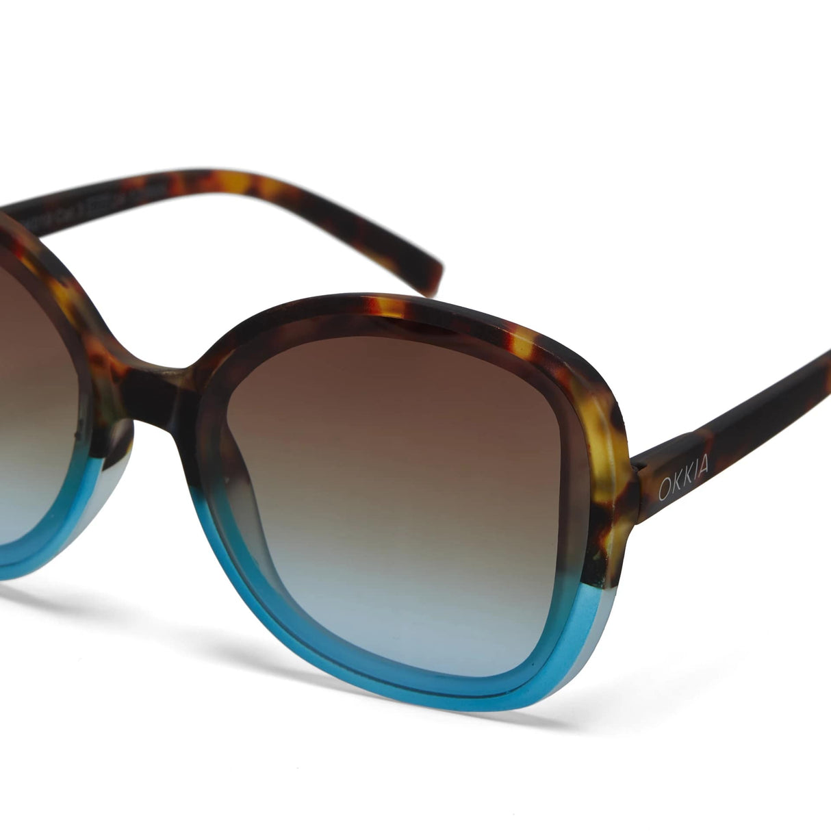 okkia okkia occhiale da sole premontato butterfly mod anna havana blue ean 8052862288913
