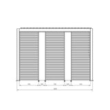 bizzotto bizzotto frangisole laterale per pergola ocean h 238 cm l 93 cm bianco ean 8051836466920