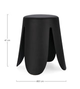 bizzotto bizzotto sgabello imogen d 37 cm h 47 cm nero ean 8051836577046