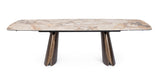bizzotto bizzotto tavolo allungabile cile patagonia 100 x 180 220 260 cm h 76 cm vetro acciaio ean 8051836782259