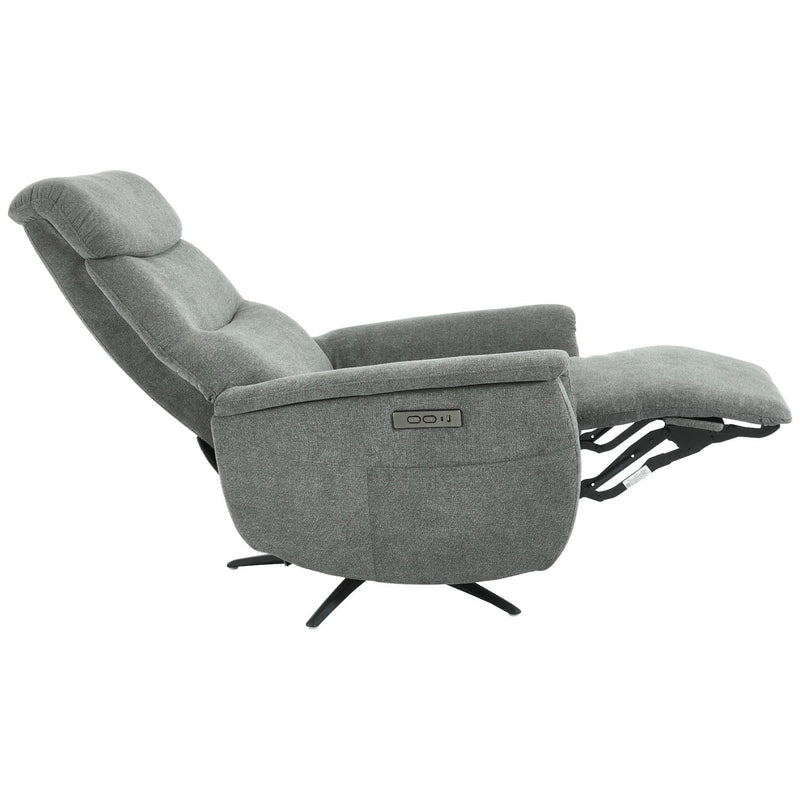 di mo di mo poltrona relax jacquelin in tessuto grigio scuro con regolazione elettrica poltrona comfort recliner ean 8010402506804