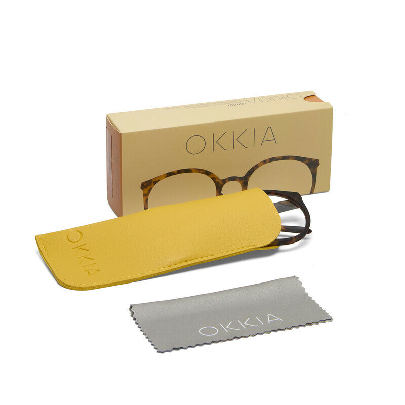 okkia okkia occhiale da lettura mod bologna premontato soft touch classic havana diottrie 1 50 ean 8056211374111