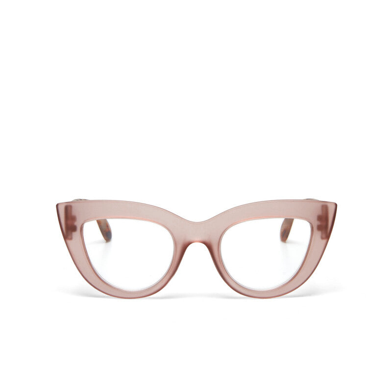 okkia okkia occhiale da lettura mod claudia premontato gatto soft touch pink havana diottrie 2 50 ean 8055773193048