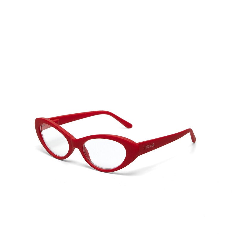 okkia okkia occhiale da lettura mod lina cat eye red diottrie 2 00 ean 8058093548741