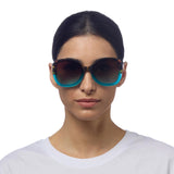 okkia okkia occhiale da sole premontato butterfly mod anna havana blue ean 8052862288913