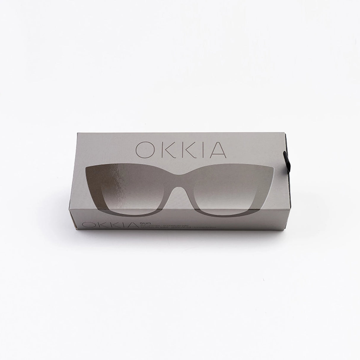 okkia okkia occhiale da sole premontato gatto big frame mod claudia black ean 8052862284830