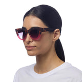 okkia okkia occhiale da sole premontato gatto big frame mod claudia havana pink ean 8056211371455