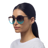 okkia okkia occhiale da sole premontato mod berlino havana blue ean 8056211371301