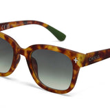 okkia okkia occhiale da sole premontato mod giovanni translucid sahara havana soft touch con lenti verde ean 8056211375316