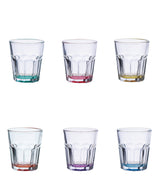 regalo italiano regalo italiano set 6 bicchierini neto 55 cl vetro colorato ean 8057586141001