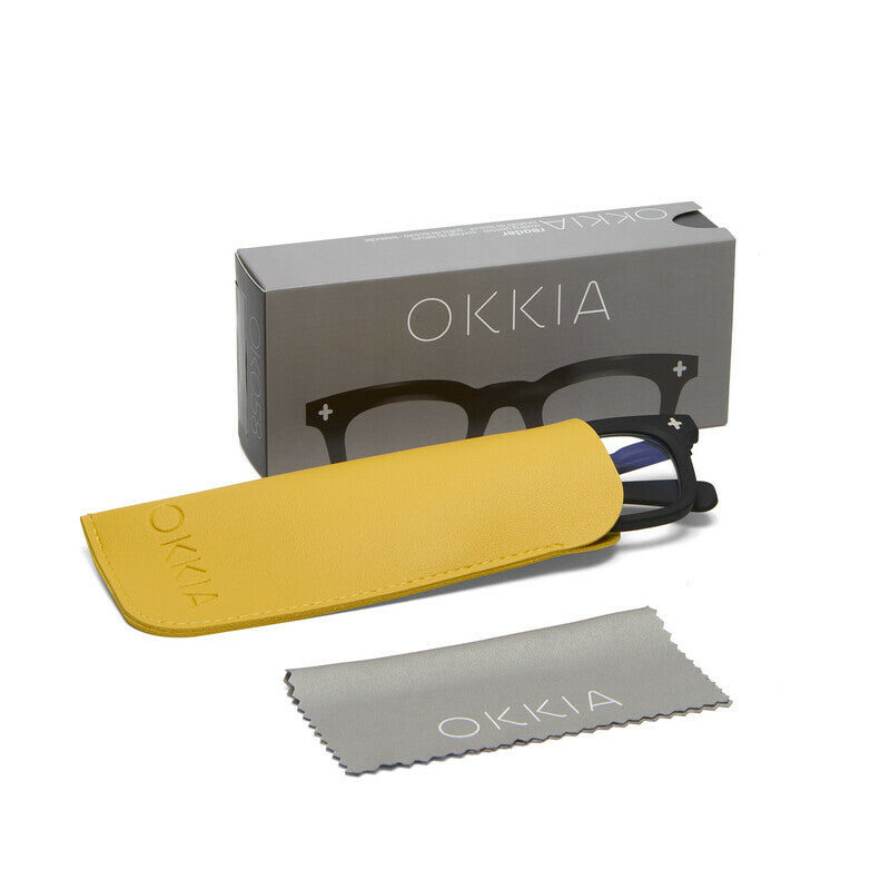 okkia okkia occhiale da lettura mod firenze premontato soft touch black diottrie 2 00 ean 8056211374753