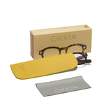 okkia okkia occhiale da lettura mod nashville premontato soft touch spring anti luce blu havana diottrie 2 50 ean 8056211375019