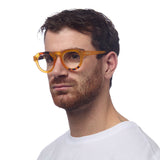 okkia okkia occhiale da lettura mod zeno soft touch anti luce blu giallo havana diottrie 1 00 ean 8055773197077