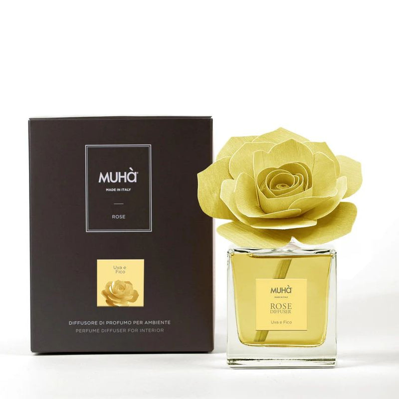Muhà Difusor Perfumador Rosa Amarilla Uva e Higo 100ml