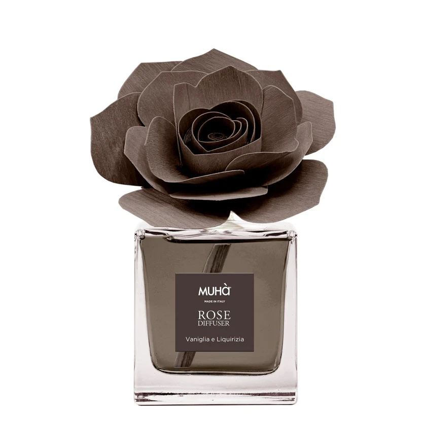 Muhà Difusor Perfumador Rosa Marrón Vainilla y Regaliz 100 Ml