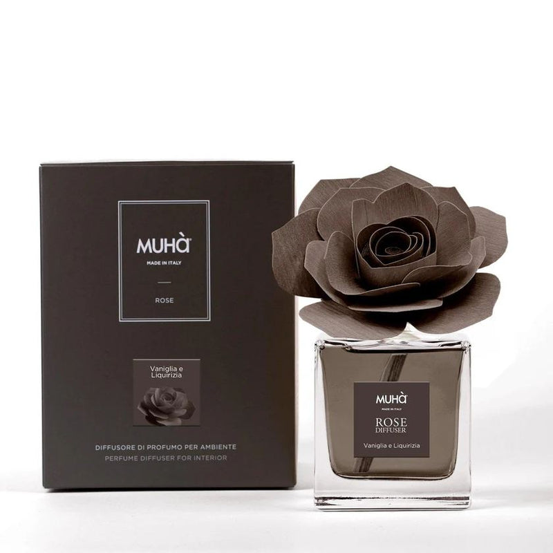 Muhà Difusor Perfumador Rosa Marrón Vainilla y Regaliz 100 Ml