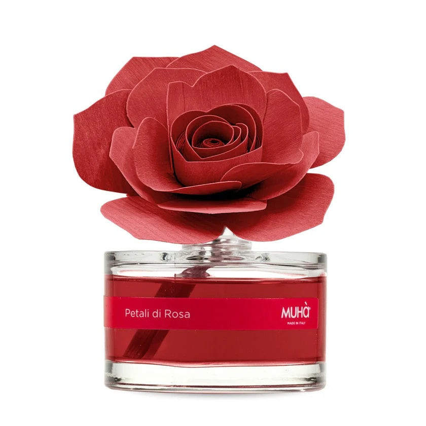 Muhà Difusor Perfumador Rosa Roja Bomboniera 50ML Pétalos de Rosa