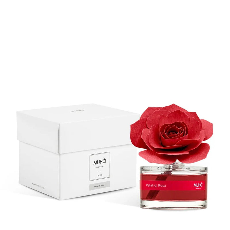 Muhà Difusor Perfumador Rosa Roja Bomboniera 50ML Pétalos de Rosa