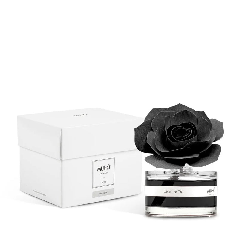 Muhà Difusor Perfumador Rosa Negra Bomboniera Maderas y Té 50ml