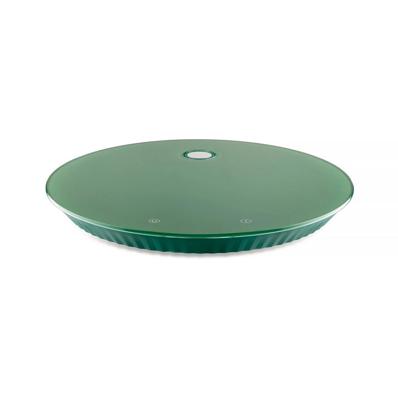 Alessi Báscula de Cocina Digital Plissé Verde en Resina Termoplástica y Vidrio Templado