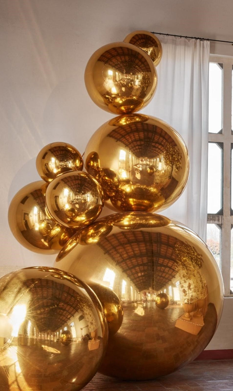 EDG Enzo De Gasperi Espejo Decorativo Esfera D 180 Cm Plata