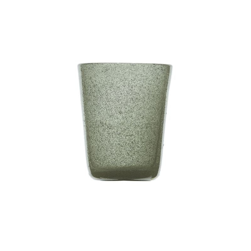 Vaso Zani Serafino Tumbler Vaso de Agua Grey en Pasta de Vidrio