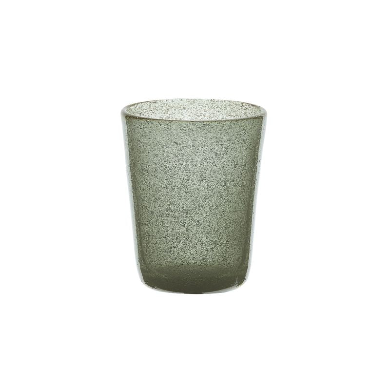 Vaso Zani Serafino Tumbler Vaso de Agua Grey en Pasta de Vidrio