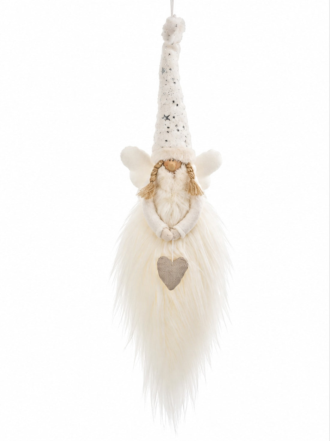 ARPIMEX Niño Navidad Colgante para Árbol de Navidad H 60 Cm Blanco