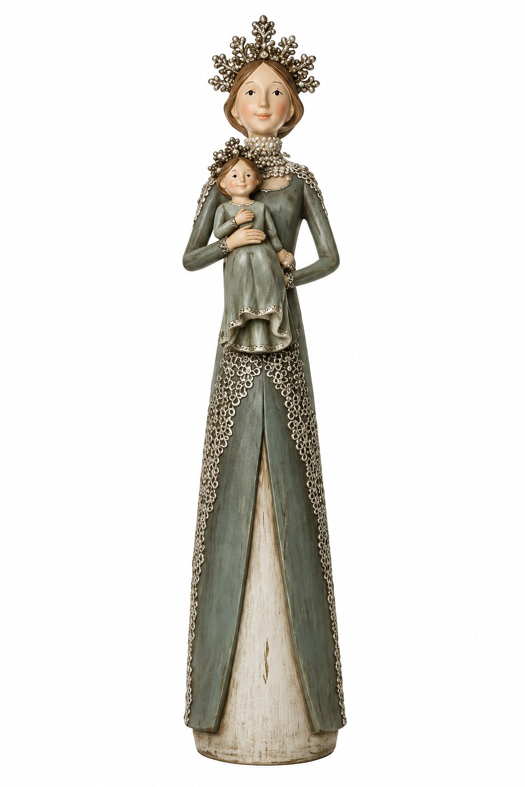 ARPIMEX Virgen María Navidad con Niño Resina 45 Cm