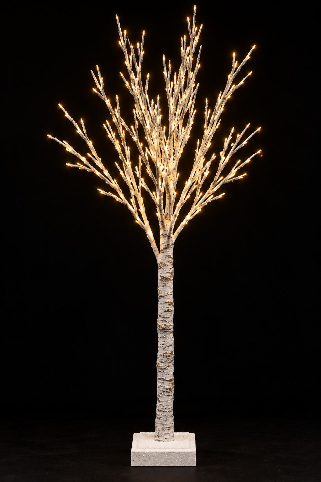 ARPIMEX Árbol de Navidad Nevada Blanco H 125 cm con Luces LED Blanco Cálido