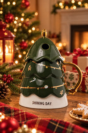 ARPIMEX Contenedor Navidad Arbolito 10 x 10 x 16 Cm Verde
