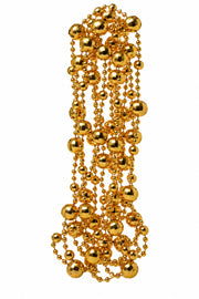 Collar Navideño ARPIMEX Perlas Plástico Ø 14 Mm 2,7 Mt Oro