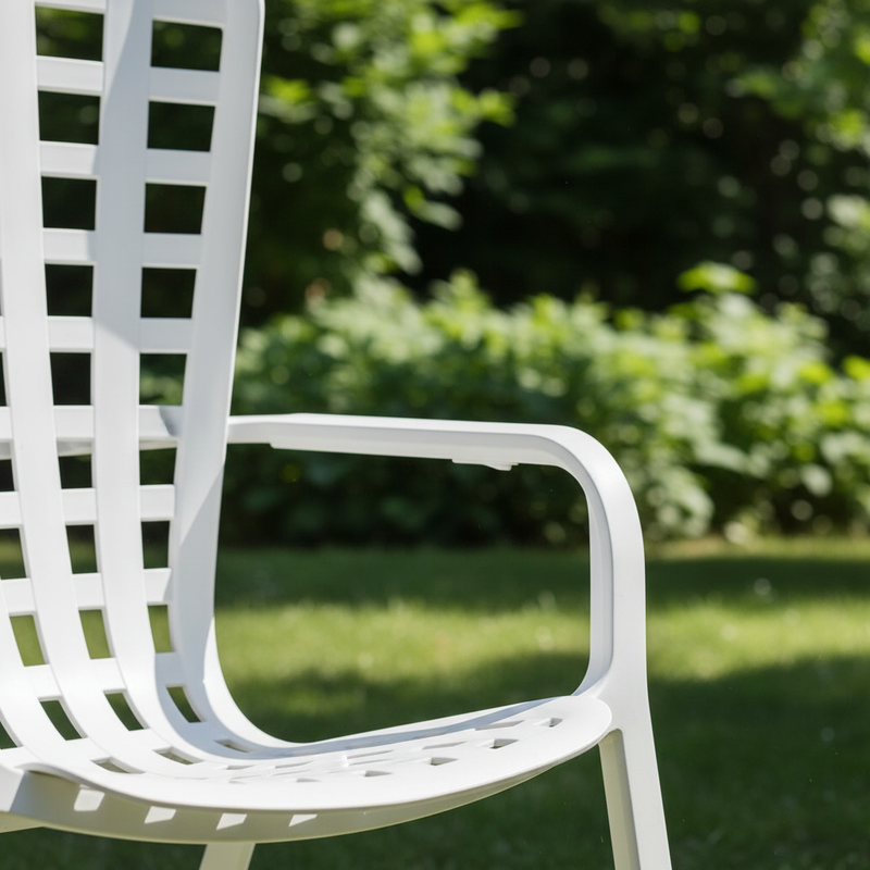 Nardi Folio bianco dettaglio schienale giardino