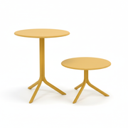 Mesa Nardi Spritz Mostaza Polipropileno Ø60 Doble Altura