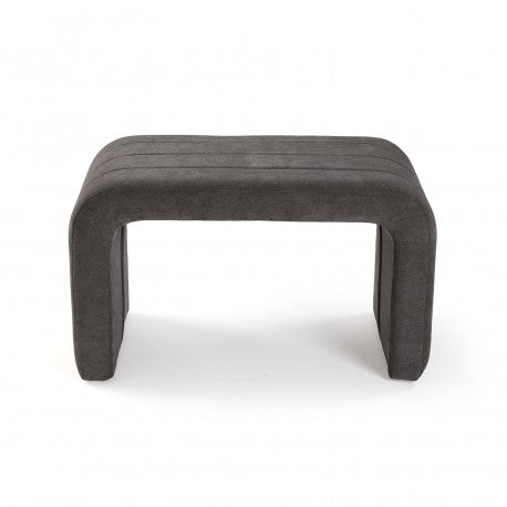 Versa Banco Acolchado Gris Oscuro