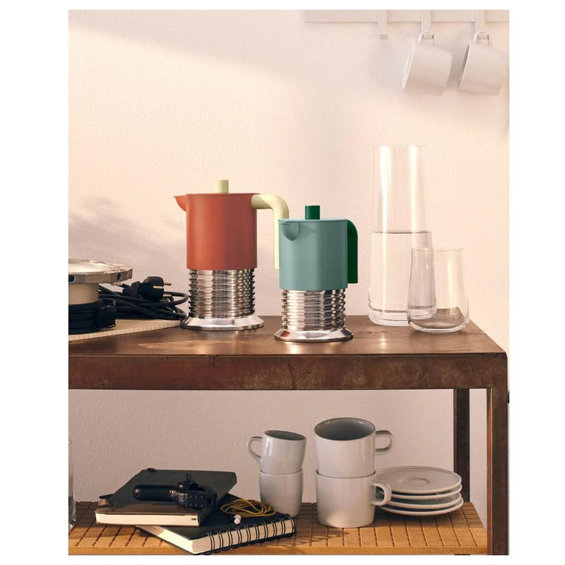 Alessi Vite Cafetera Espresso 3 Tazas Warm Grey