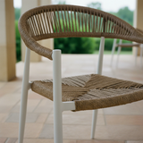 Poltrona Milano Bianco/Paglia – Dettaglio materiali