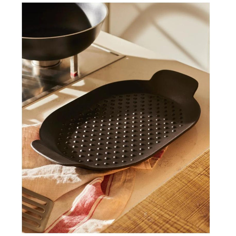 Alessi Plancha Edo en Hierro Fundido Negro
