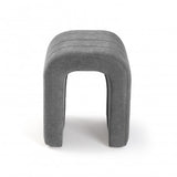 Versa Taburete Acolchado Gris Claro