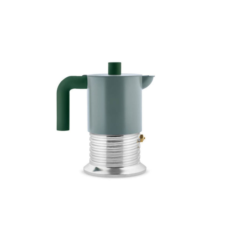 Cafetera Alessi Vite Espresso 3 Tazas Verde