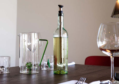 WD Lifestyle Stick Enfría Vino H32 cm en Acero Inoxidable con Tapón Hermético y Vertedor
