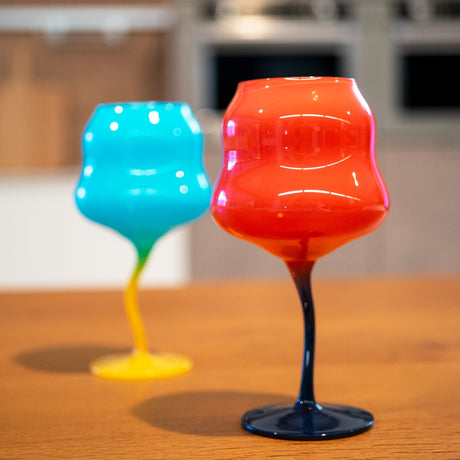 WD LifeStyle Set 2 Vasos Cocktail 450 Ml Azul Amarillo, Naranja Azul