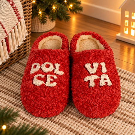 WD LifeStyle Pantuflas Dolce Vita Talla S/M – Pantuflas Divertidas para Casa