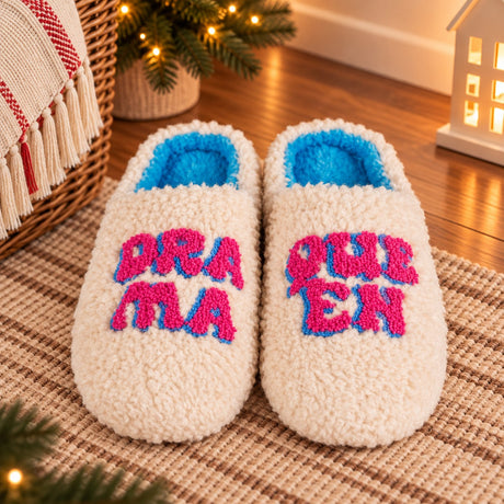 Pantuflas WD Lifestyle Drama Queen Talla S/M – Pantuflas Divertidas para Casa